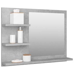 vidaXL Badkamerspiegel 60x10,5x45 cm bewerkt hout betongrijs