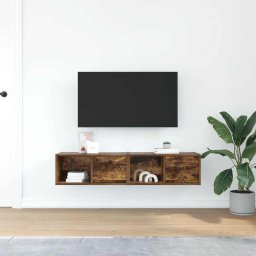 vidaXL Tv-meubelen 2 st 60x31x25,5 cm bewerkt hout gerookt eikenkleur