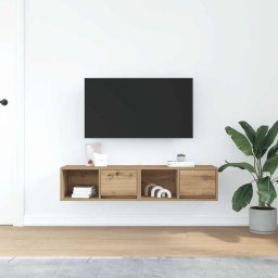 vidaXL Tv-meubelen 2 st 60x31x25,5 cm bewerkt hout artisanaal eiken