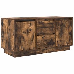 vidaXL Tv-meubel met LED-verlichting 100x41x50 cm gerookt eikenkleurig