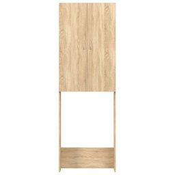 vidaXL Wasmachinekast 64x25,5x190 cm sonoma eikenkleurig
