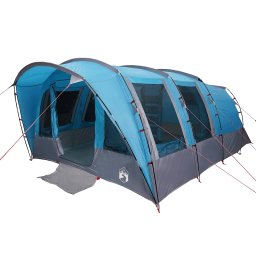vidaXL Tunneltent voor gezin 8-persoons waterdicht blauw