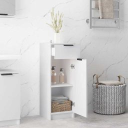 vidaXL Badkamerkast 32x33,5x90 cm bewerkt hout wit