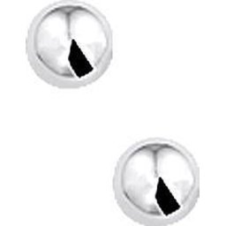 The Jewelry Collection - Oorknoppen Bol - Zilver - 3 mm