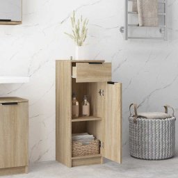vidaXL Badkamerkast 32x33,5x90 cm bewerkt hout sonoma eikenkleurig