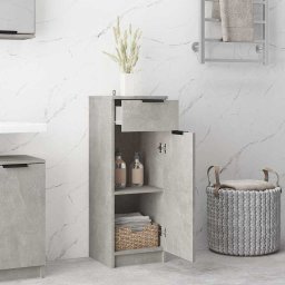 vidaXL Badkamerkast 32x34x90 cm bewerkt hout betongrijs