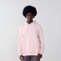 New Balance Hoodie Small Logo Roze/wit Heren l