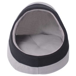 vidaXL Kattenmand M grijs en zwart