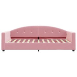 vidaXL Slaapbank 100x200 cm fluweel roze