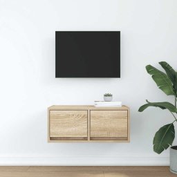 vidaXL TV-meubel 60x31x25,5 cm bewerkt hout sonoma eikenkleurig