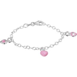 The Jewelry Collection - Armband Hart 2,7 mm 13 cm - Zilver