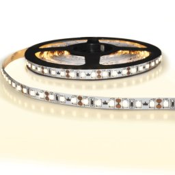 5 meter led strip ip20 12v of 24v - warm wit 3000k - 120 leds p/m