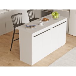 Keukeneiland ORTAMI 160 cm wit