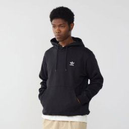 ADIDAS ORIGINALS adidas Hoodie Essential Trefoil Zwart/wit Heren l