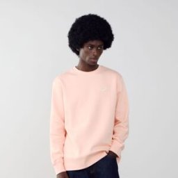 Nike Sweat Crew Club Roze/wit Heren xl