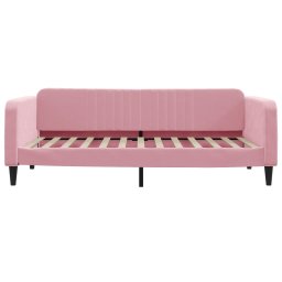 vidaXL Slaapbank 100x200 cm fluweel roze