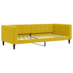 vidaXL Slaapbank met matras 90x200 cm fluweel geel