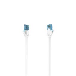 Hama Netwerkkabel, CAT-6a, 10 Gbit/s, U/UTP, plat, 15,00 m UTP kabel Wit