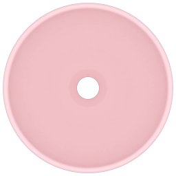 vidaXL Wastafel rond 32,5x14 cm keramiek matroze