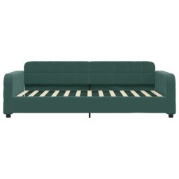 vidaXL Slaapbank 90x200 cm fluweel donkergroen
