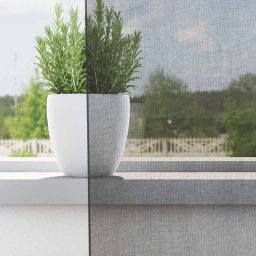 vidaXL Gordijnen voile met doorvoertules 2 st 140x175 cm donkergrijs