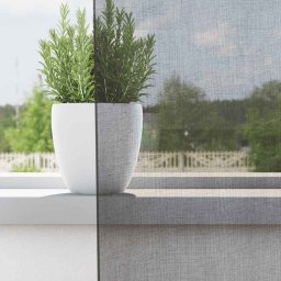 vidaXL Gordijnen voile met doorvoertules 2 st 140x245 cm donkergrijs