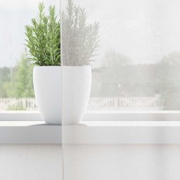 vidaXL Gordijnen voile met doorvoertules 2 st wit