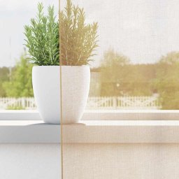 vidaXL Gordijnen met lussen 2 st 140x225 cm zand