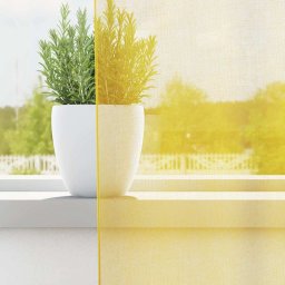 vidaXL Gordijnen met lussen 2 st 140x260 cm geel