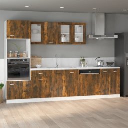 vidaXL Magnetronkast Lyon 60x57x207 cm bewerkt hout gerookt eiken