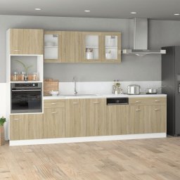 vidaXL Magnetronkast Lyon 60x57x207 cm bewerkt hout sonoma eikenkleurig