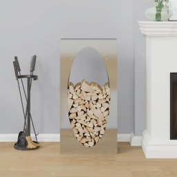 vidaXL Brandhoutrek 50x23x100 cm roestvrij staal