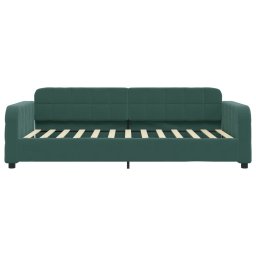 vidaXL Slaapbank 80x200 cm fluweel donkergroen