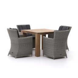 + 15% kassakorting | Intenso Adriano/ROUGH-X 100cm dining tuinset 5-delig - Laagste prijsgarantie!