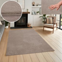 Wasbaar vloerkleed - Taupe 160 X 220 CM