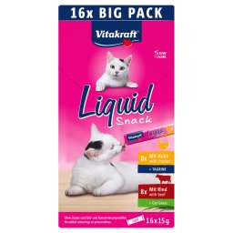 16x15g Vitakraft Cat Vloeibare-Snack Multipack kattensnacks