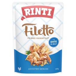 Voordeelpakket Rinti Filetto Zakjes in Gelei 48 x 100 g - Kip met Eend