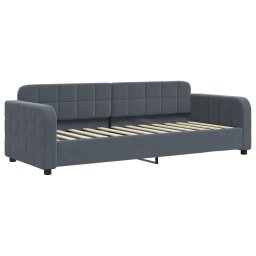 vidaXL Slaapbank met matras 80x200 cm fluweel donkergrijs