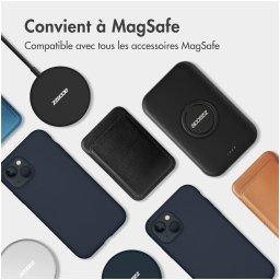 Accezz Liquid Silicone Backcover met MagSafe voor Samsung Galaxy S25 Plus Telefoonhoesje Blauw