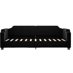 vidaXL Slaapbank 90x200 cm stof zwart
