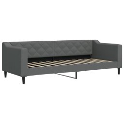 vidaXL Slaapbank met matras 80x200 cm stof donkergrijs
