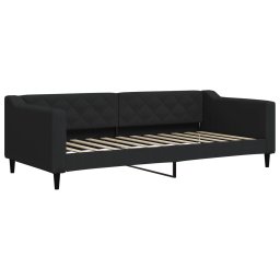 vidaXL Slaapbank met matras 90x200 cm stof zwart