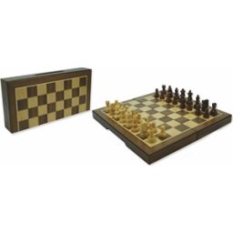Schaakcassete Magnetisch Walnoot