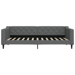 vidaXL Slaapbank 90x200 cm stof donkergrijs