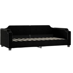 vidaXL Slaapbank met matras 90x200 cm stof zwart