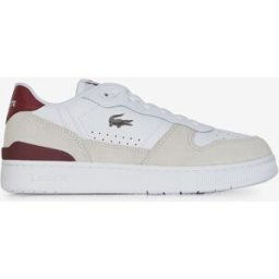 Schoenen Lacoste T-clip Set Wit/bordeauxrood Dames 38