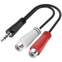 Hama Audio-adapter, 3,5-mm-jack-stekker - cinch-aansluiting, stereo Mini jack kabel Zwart