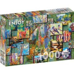 Woodland Collage Puzzel (1000 stukjes)