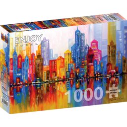 Rainbow City Puzzel (1000 stukjes)