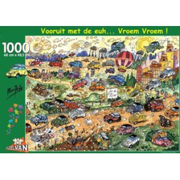 Vooruit met de euh… Vroem Vroem! – Marc de Vos (1000 stukjes)